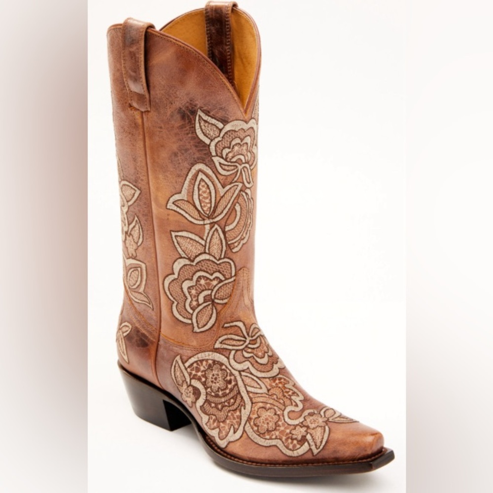 Shyanne women’s tan sienna western boots snip toe size 8.5M